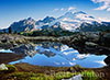 &copy;2000 Brett Baunton, Denali alpenglow